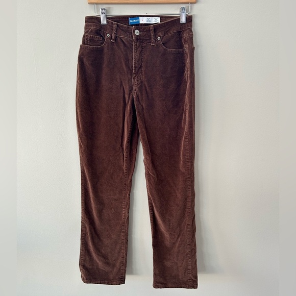 Old Navy High Waisted Brown O.G. Straight Leg Corduroy Pants - Picture 5 of 5